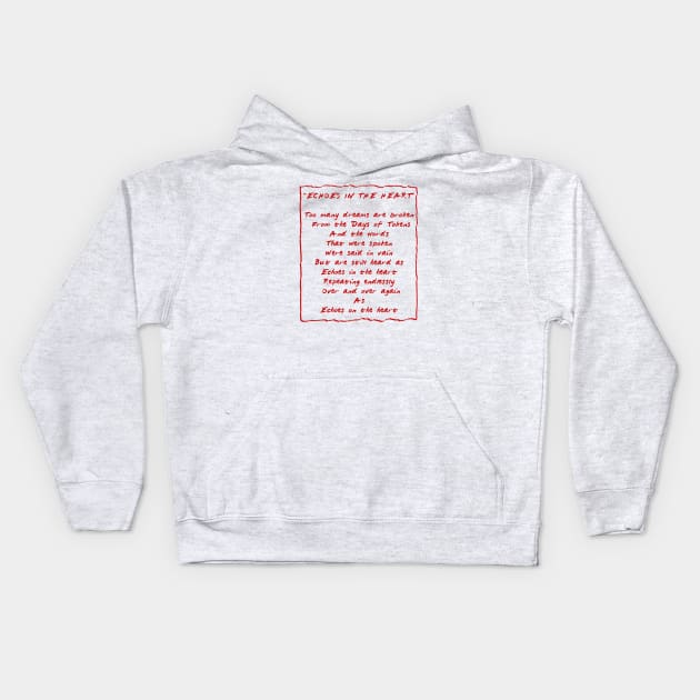 Echoes In The Heart by TJ Cook Kids Hoodie by J. Rufus T-Shirtery